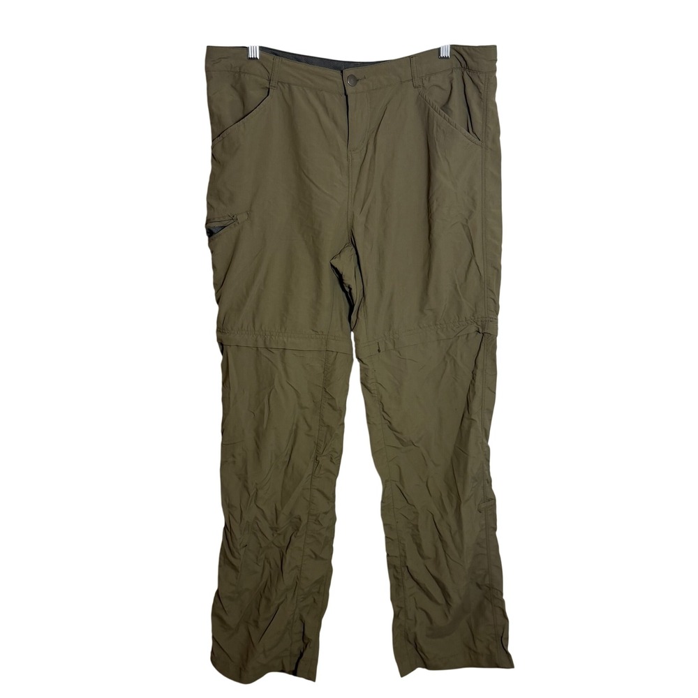 Iceburg Outerwear Mens Large Convertible Zip‎ Off Cargo Hiking Pants Khaki Tan